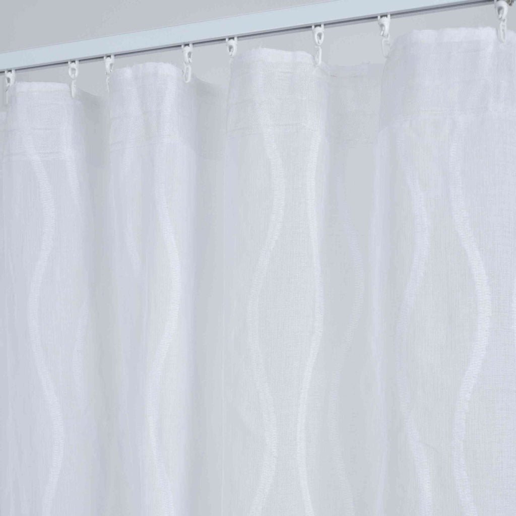 Gardine HxB 245x140 cm Natur Waves »VALENCIA« Multiband Aufhängung Scherli Transparent Leinen-Optik 2023420