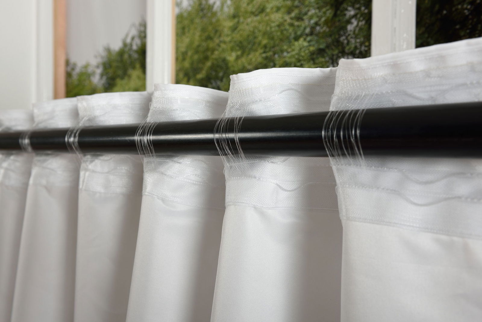 Gardine Store »BATIST« Cotton Look transparent Multiband verdeckte Schlaufen Universalband 61500