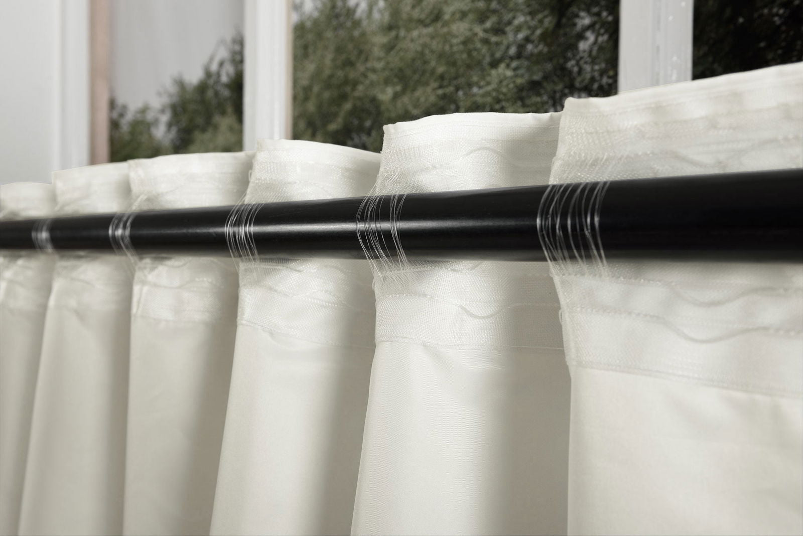 Gardine Store »BATIST« Cotton Look transparent Multiband verdeckte Schlaufen Universalband 61500