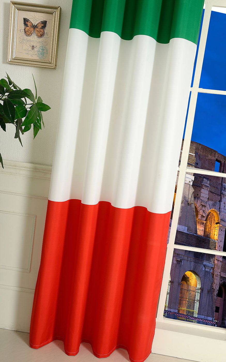 Gardine Vorhang Ösenschal »GLOBAL« Flagge Fußball Fan Flag Banner Landesfarben 20360