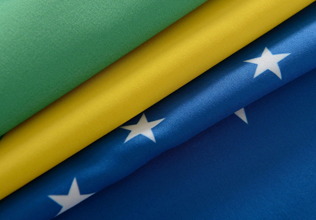 Gardine Vorhang Ösenschal »GLOBAL« Flagge Fußball Fan Flag Banner Landesfarben 20360