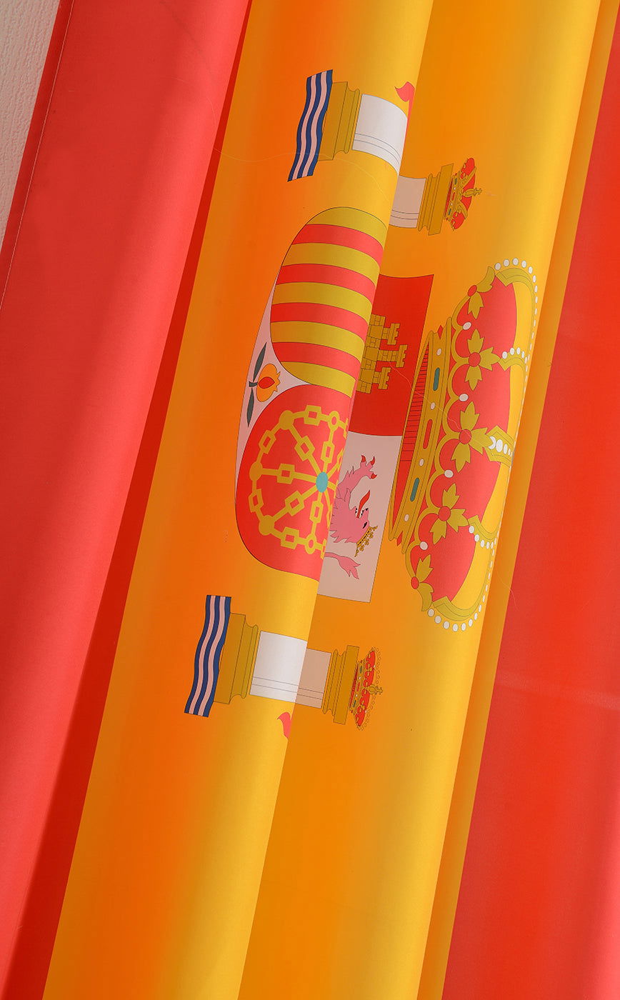 Gardine Vorhang Ösenschal »GLOBAL« Flagge Fußball Fan Flag Banner Landesfarben 20360