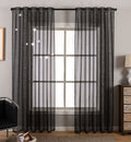 Gardine Vorhang Schal Transparent verdeckte Schlaufen Lurex Garn glänzend (Höhe x Breite cm) 204772