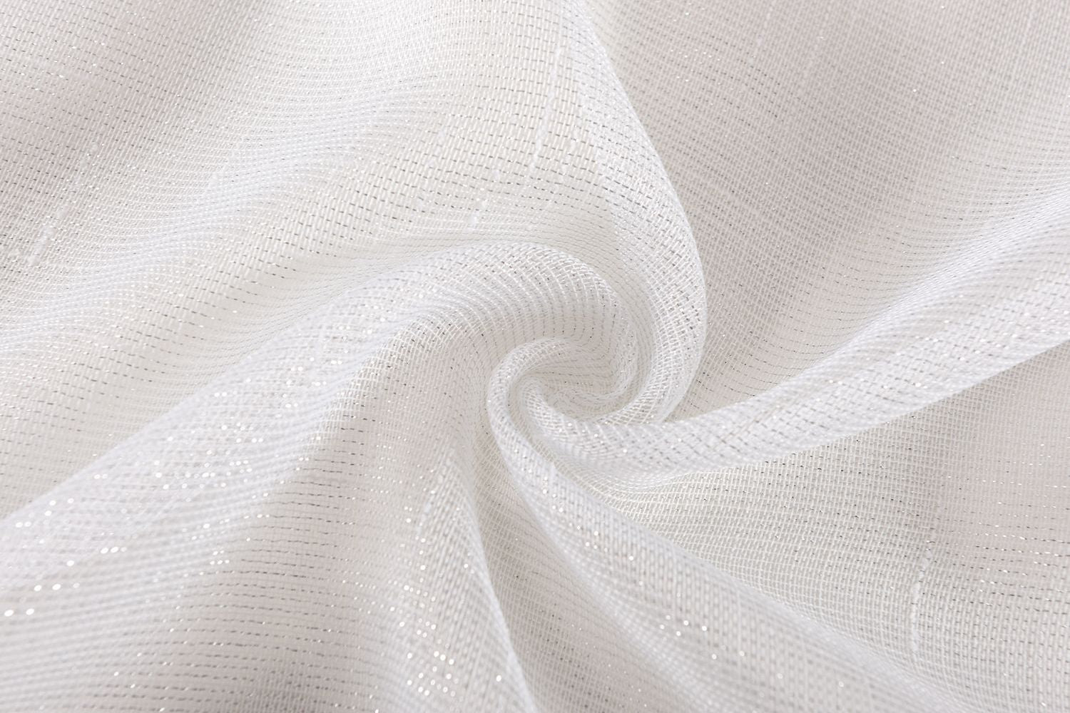 Gardine Vorhang Schal Transparent verdeckte Schlaufen Lurex Garn glänzend (Höhe x Breite cm) 204772