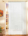 Gardinen Store »UNI« Voile transparent mit Kräuselband Tunneldurchzug Bleibandabschluss 610011