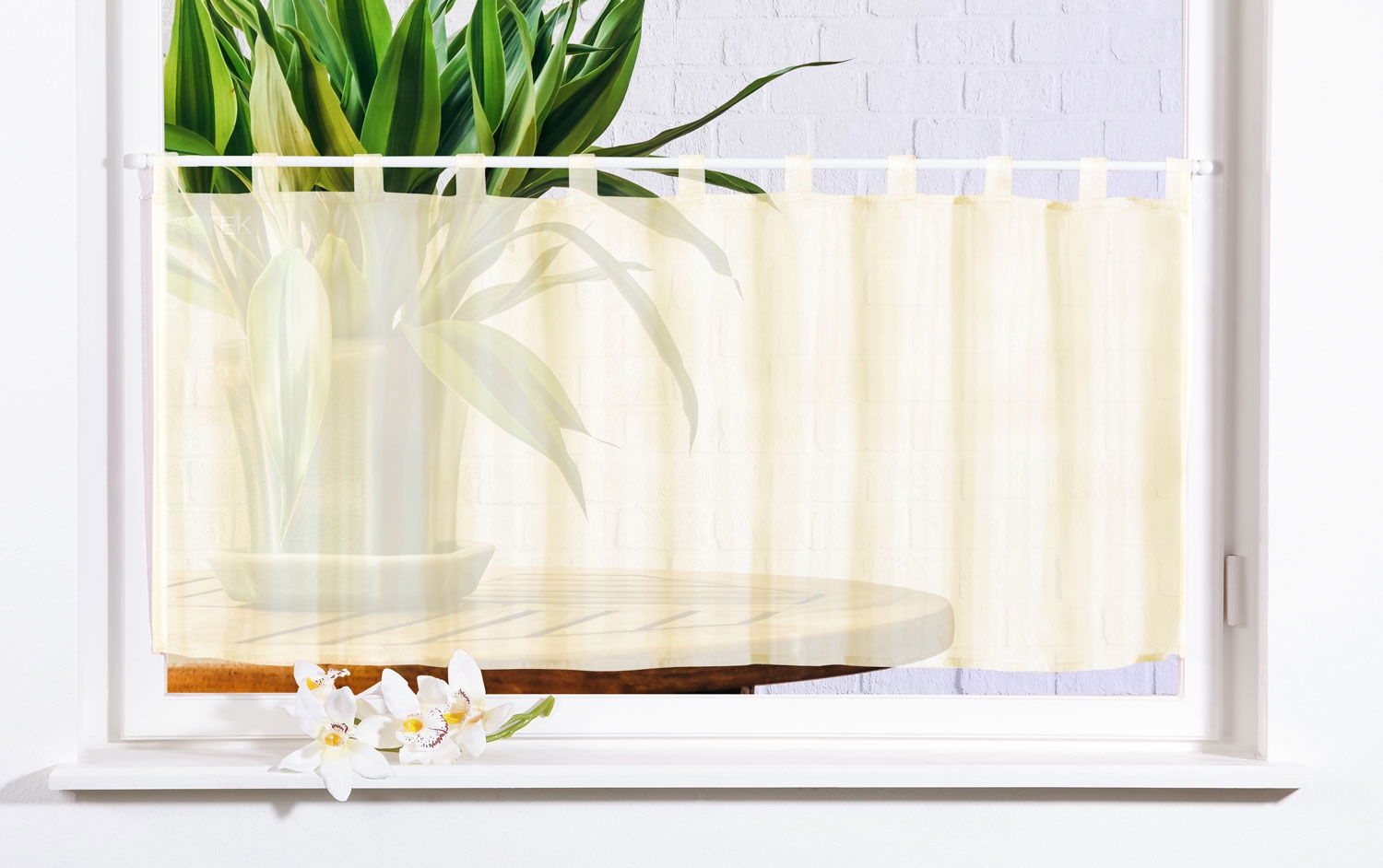 Scheibengardine »UNI« Voile transparent 61070