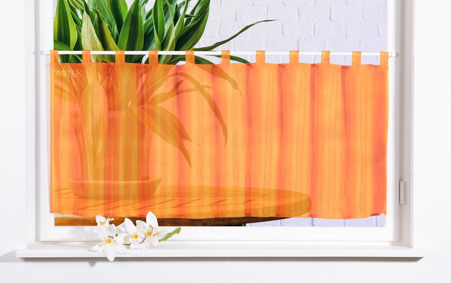 Scheibengardine »UNI« Voile transparent 61070