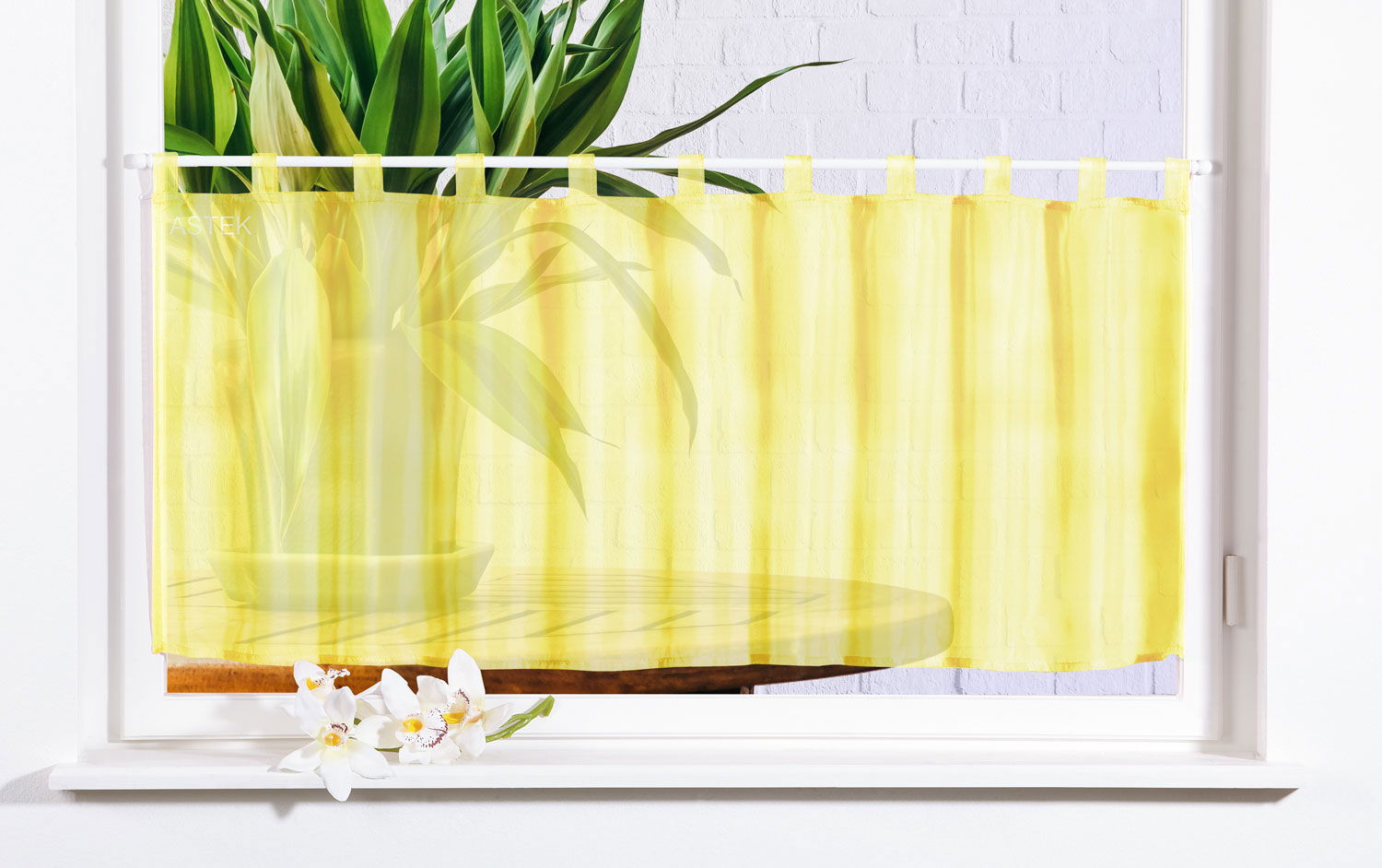 Scheibengardine »UNI« Voile transparent 61070