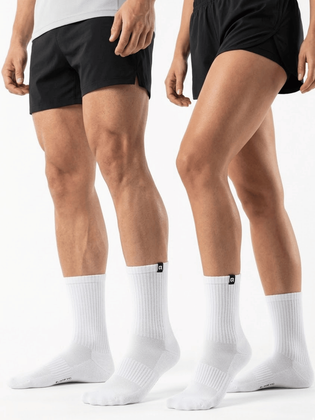 QOLONIA Tennissocken Herren & Damen (4er Pack) – Gepolsterte Crew Socken aus Bio-Baumwolle