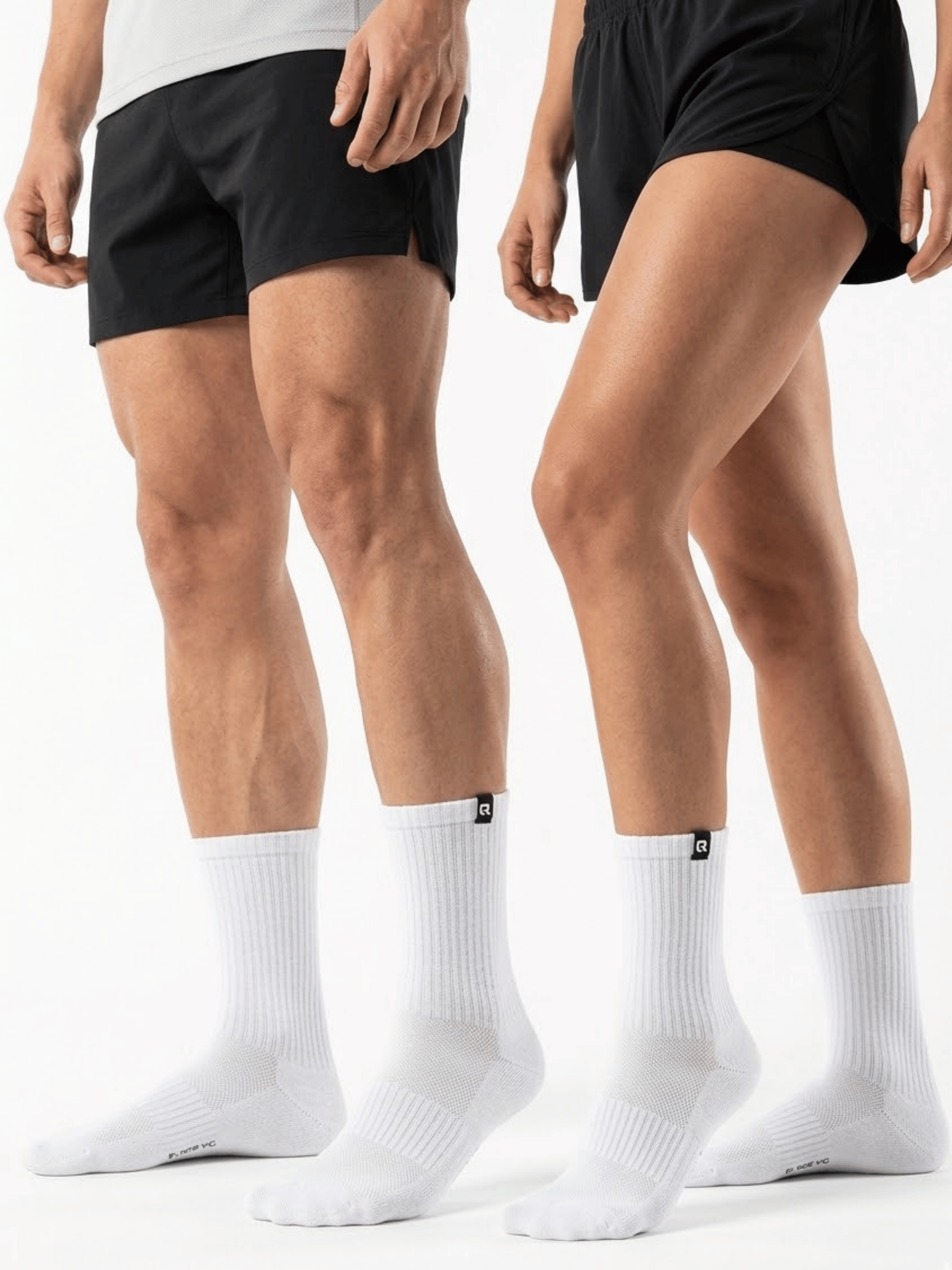 QOLONIA Tennissocken Herren & Damen (4er Pack) – Gepolsterte Crew Socken aus Bio-Baumwolle