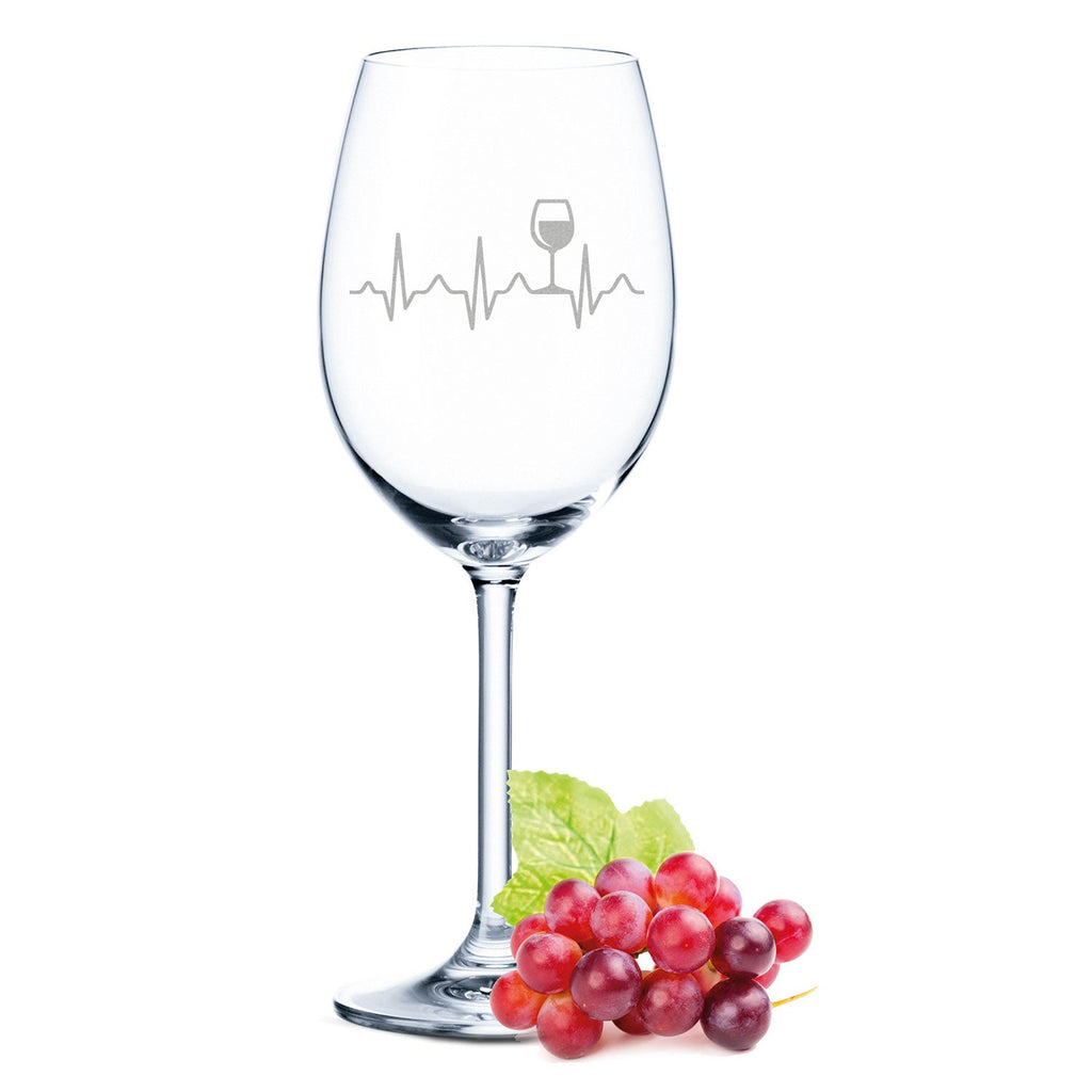 Leonardo Weinglas mit Gravur "Herzschlag Wein"