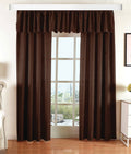 Halley Damast Gardinen Set, 5 Teile, eingenähtes Kräuselband bewährte Jacquard Qualität, blickdicht 20108