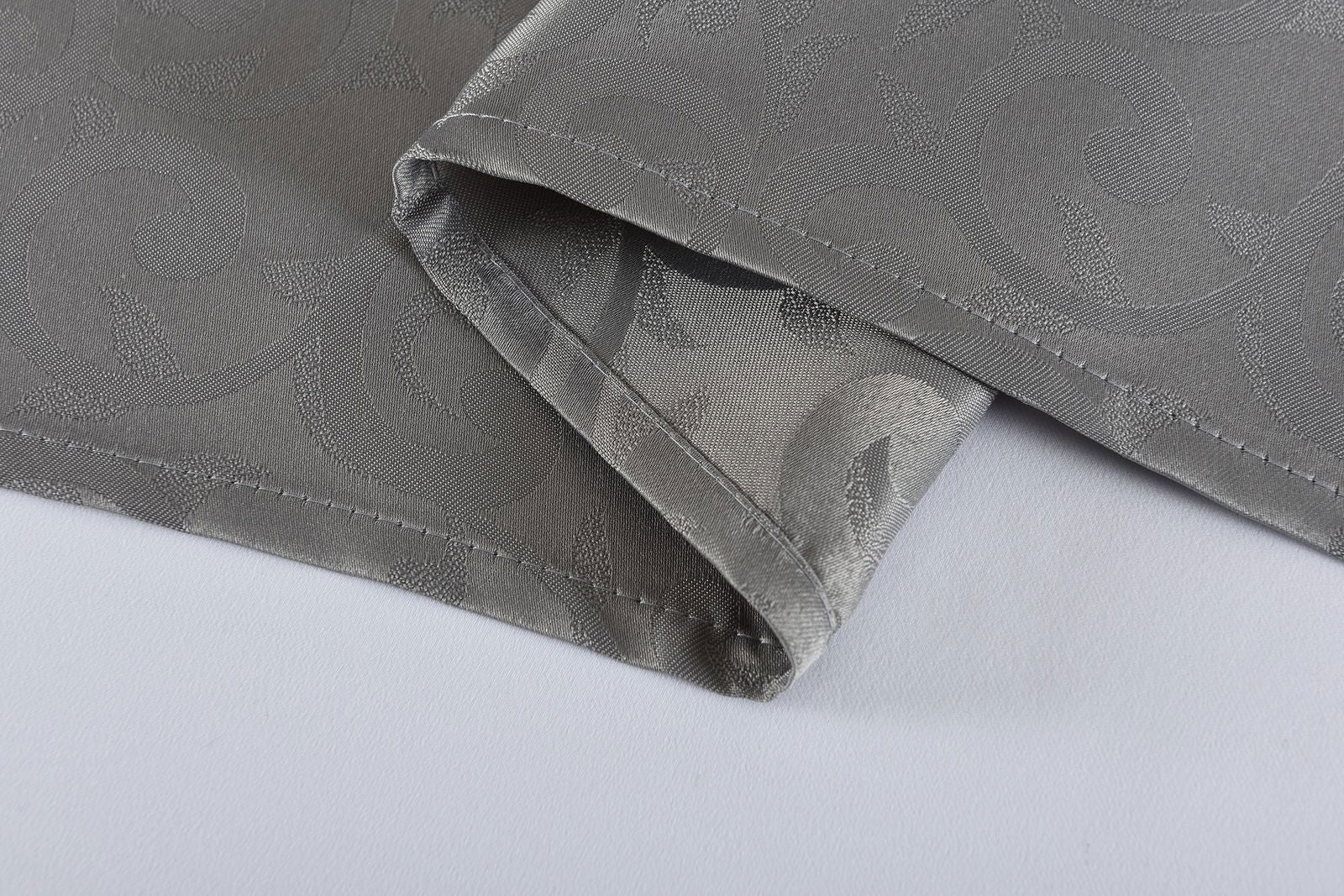 Halley Damast Gardinen Set, 5 Teile, eingenähtes Kräuselband bewährte Jacquard Qualität, blickdicht 20108