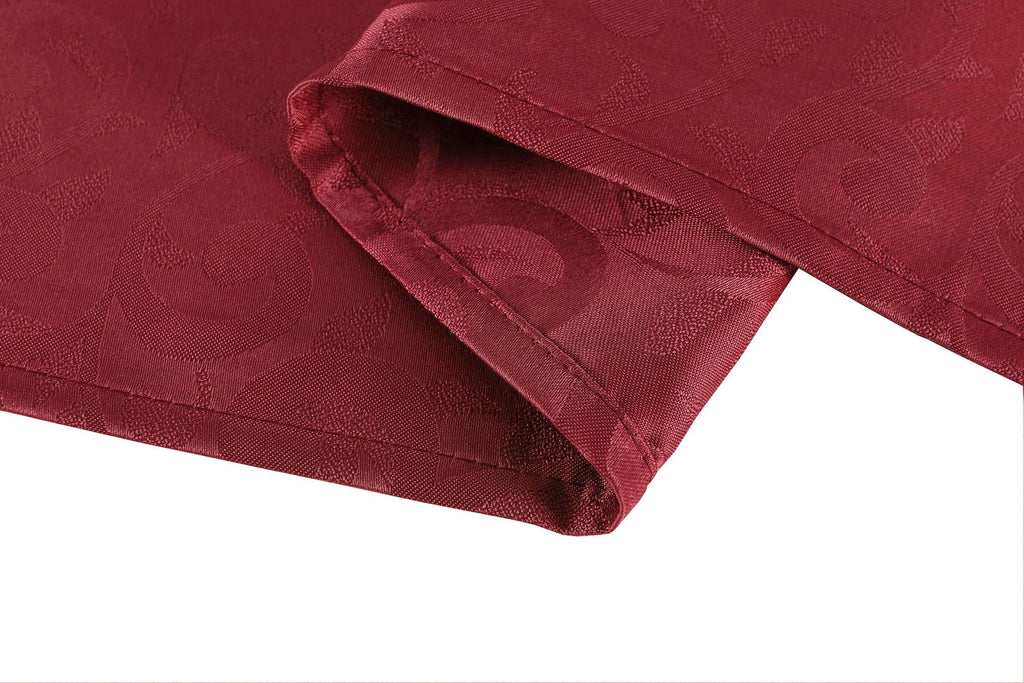 Halley Damast Gardinen Set, 5 Teile, eingenähtes Kräuselband bewährte Jacquard Qualität, blickdicht 20108