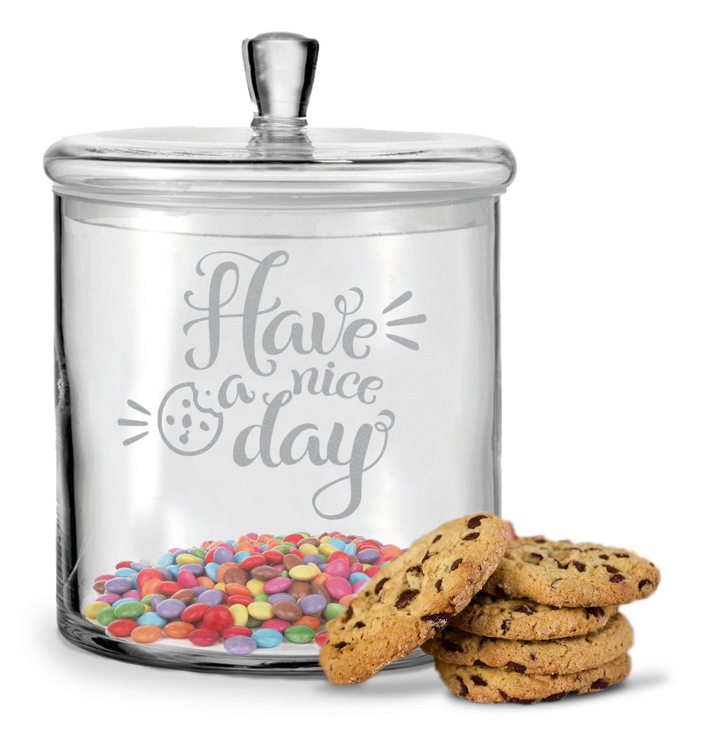 Leonardo Keksglas mit Gravur "Have a nice Day"