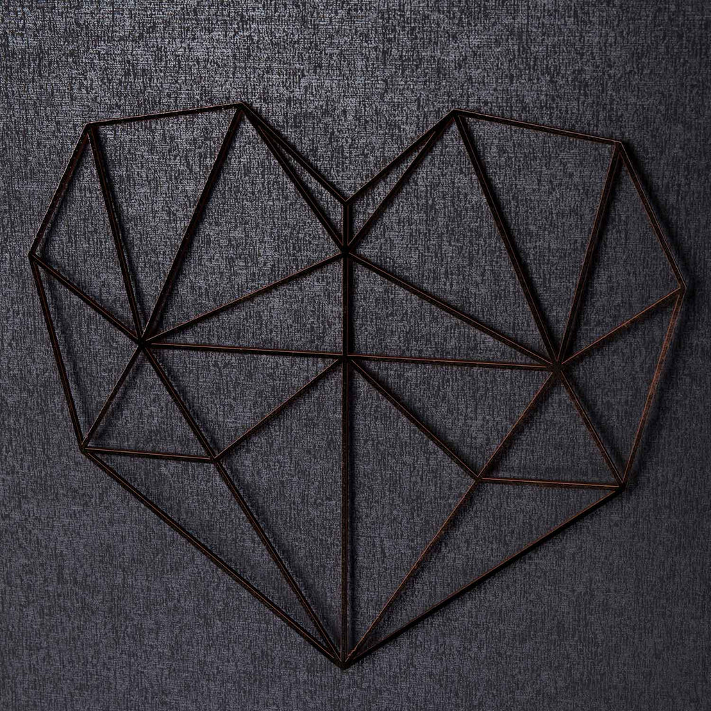 Origami 3D Herz aus Holz -