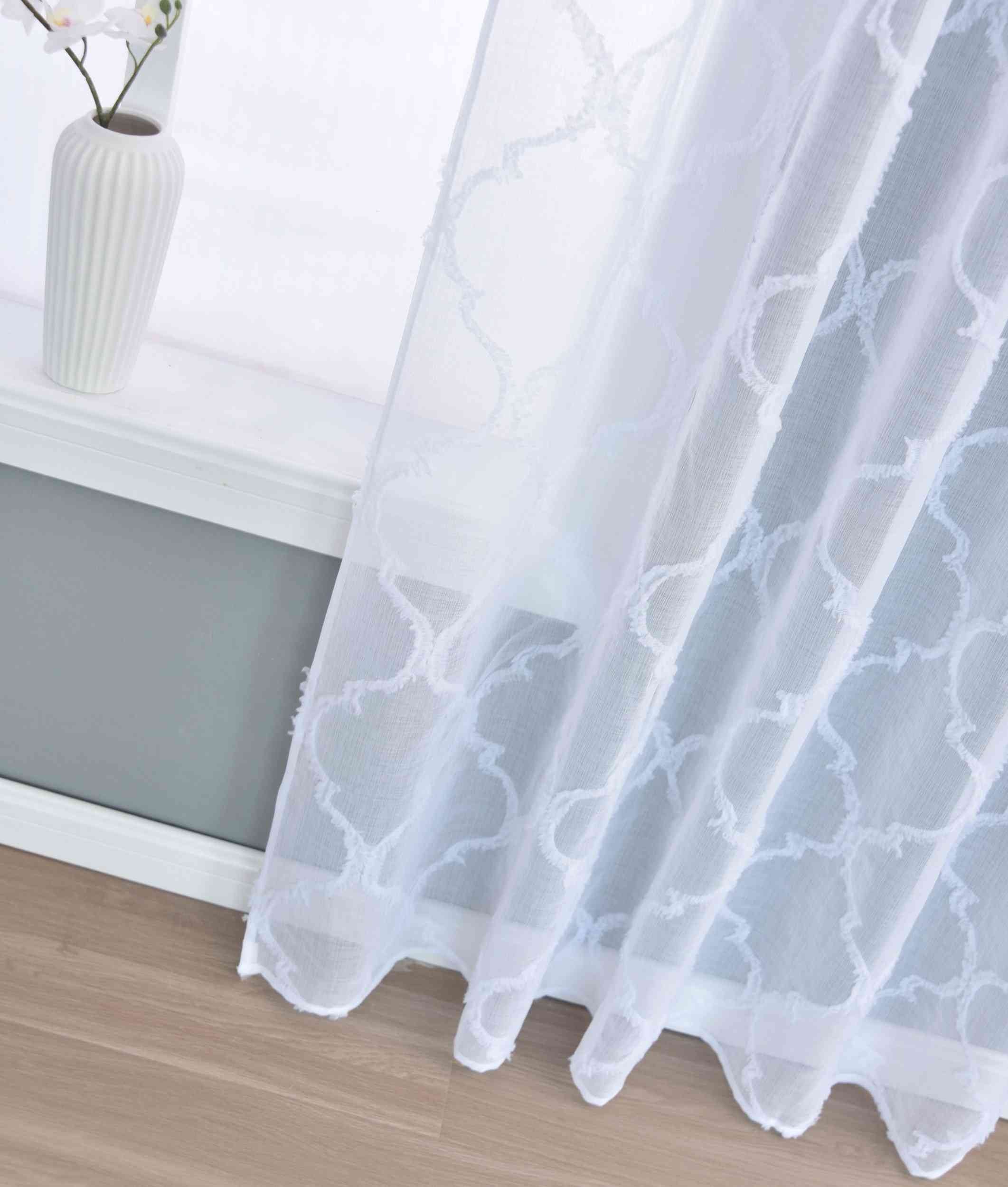 Gardine »VALENCIA« Multiband Aufhängung Scherli Transparent Leinen-Optik 2023400-408S