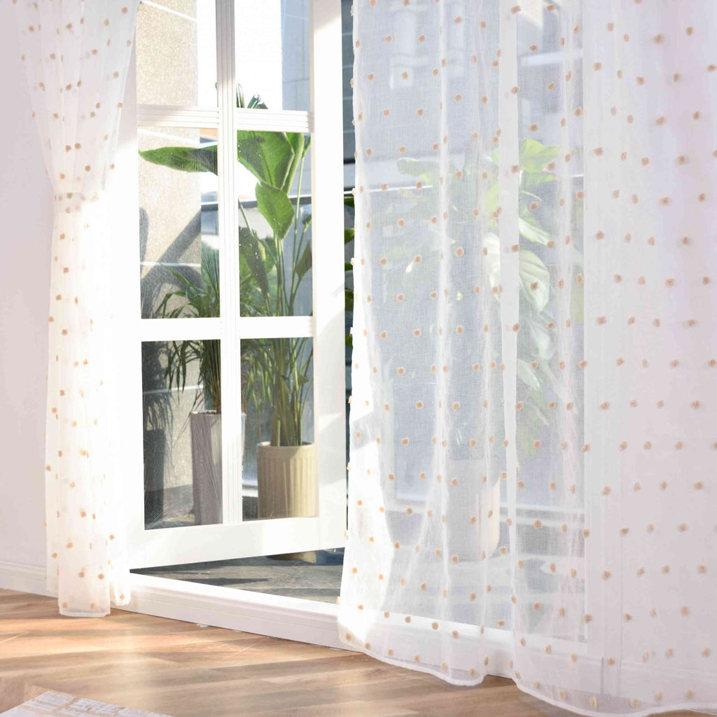 2er Set Gardine »VALENCIA« Multiband Aufhängung Scherli Transparent Leinen-Optik 2023400-408S-2