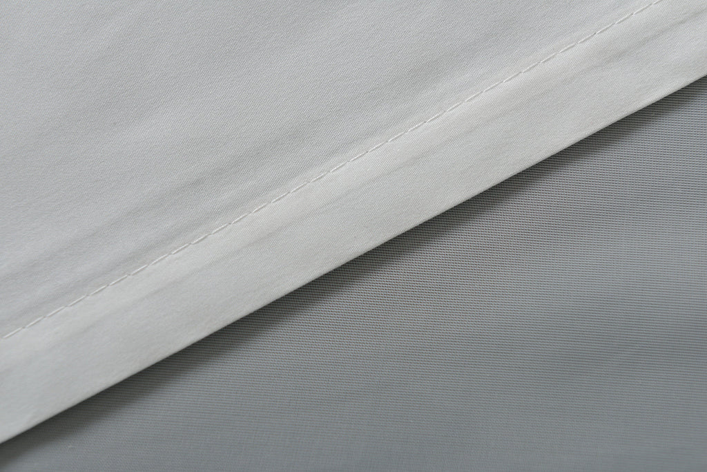 Doppel Raffrollo Palma Microsatin matt Voile Faltgardinen Faltrollo Schlaufenrollo mit Universalgardinenband 20410