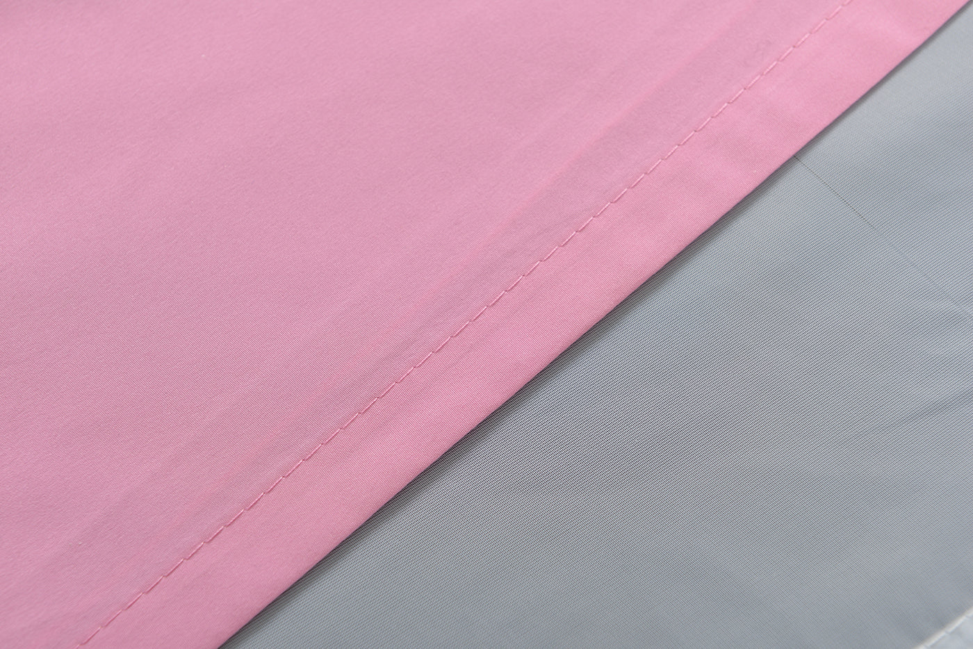 Doppel Raffrollo Palma Microsatin matt Voile Faltgardinen Faltrollo Schlaufenrollo mit Universalgardinenband 20410