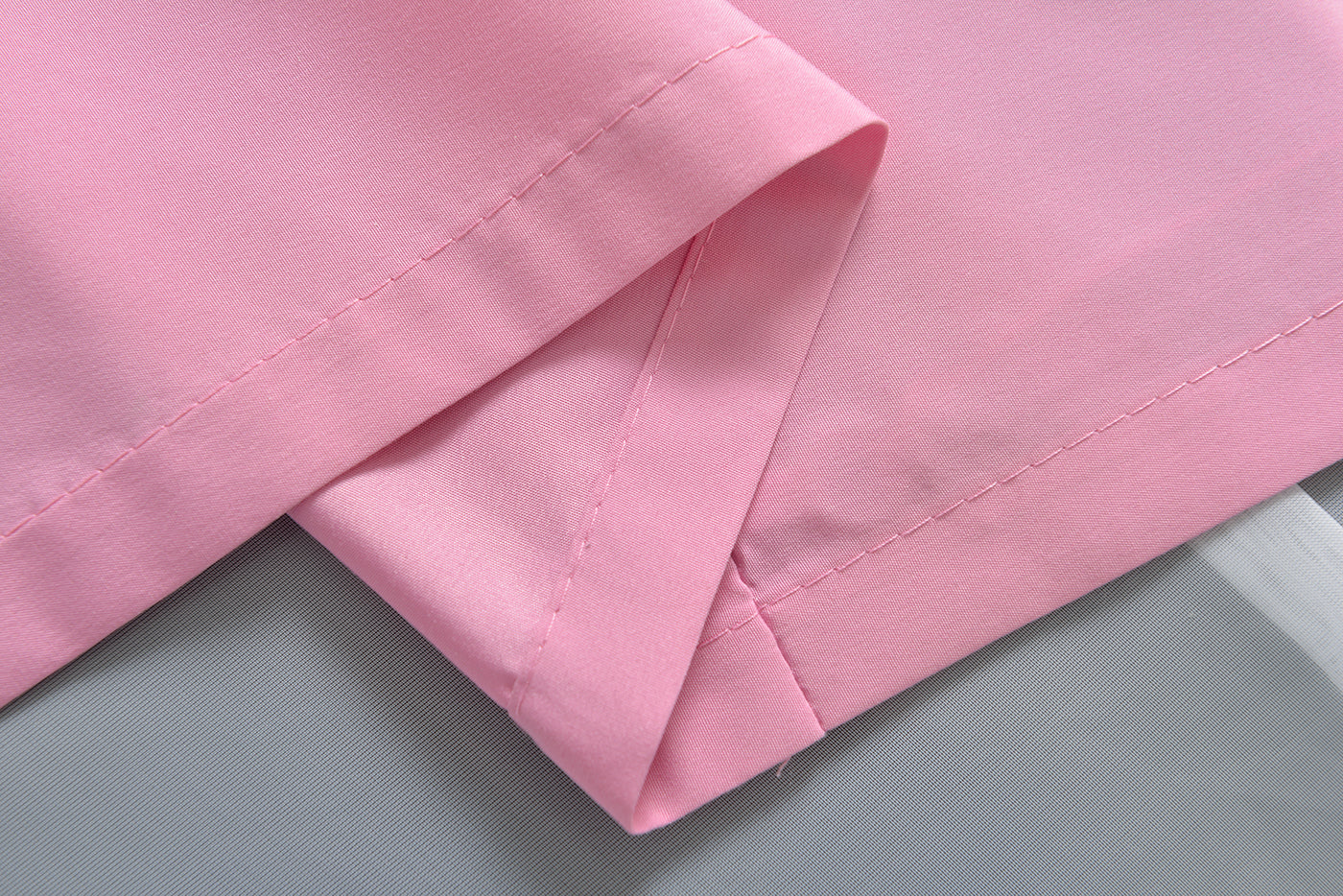 Doppel Raffrollo Palma Microsatin matt Voile Faltgardinen Faltrollo Schlaufenrollo mit Universalgardinenband 20410