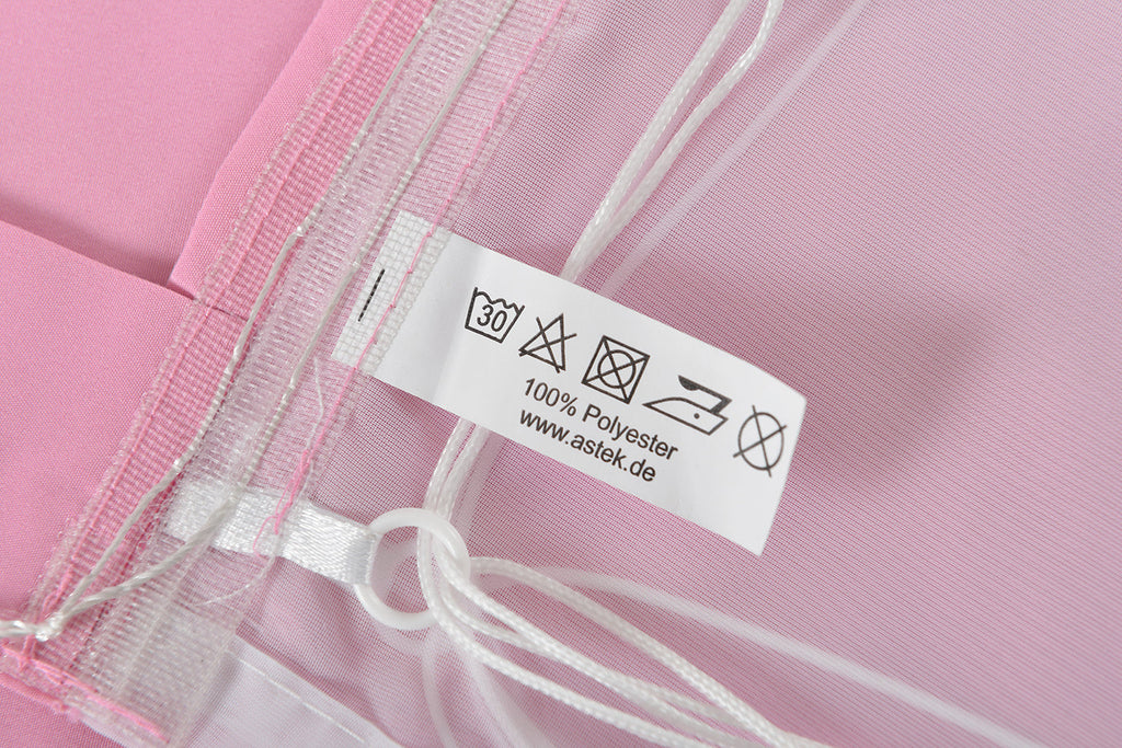 Doppel Raffrollo Palma Microsatin matt Voile Faltgardinen Faltrollo Schlaufenrollo mit Universalgardinenband 20410