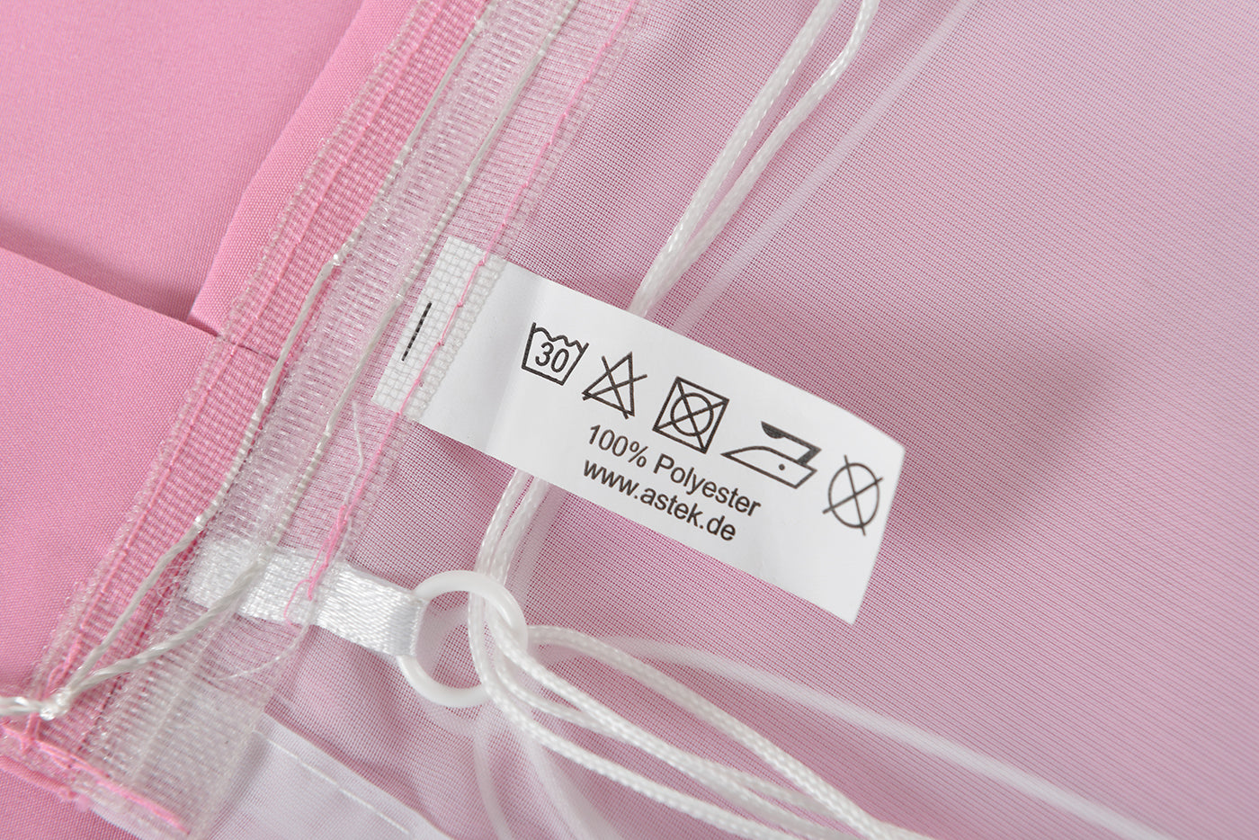 Doppel Raffrollo Palma Microsatin matt Voile Faltgardinen Faltrollo Schlaufenrollo mit Universalgardinenband 20410