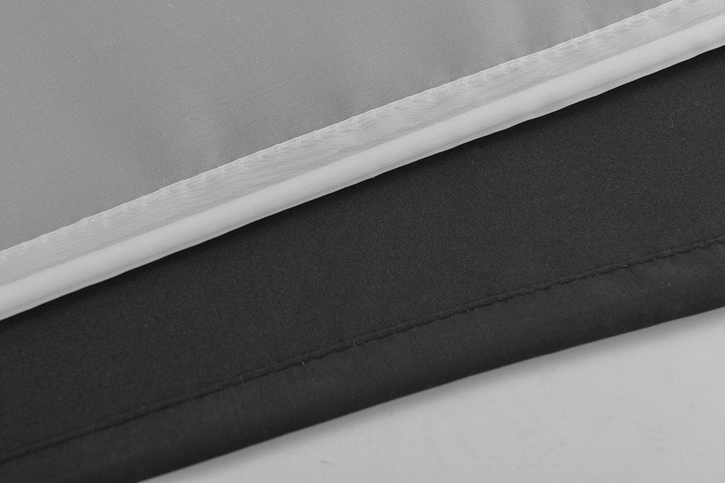 Doppel Raffrollo Palma Microsatin matt Voile Faltgardinen Faltrollo Schlaufenrollo mit Universalgardinenband 20410