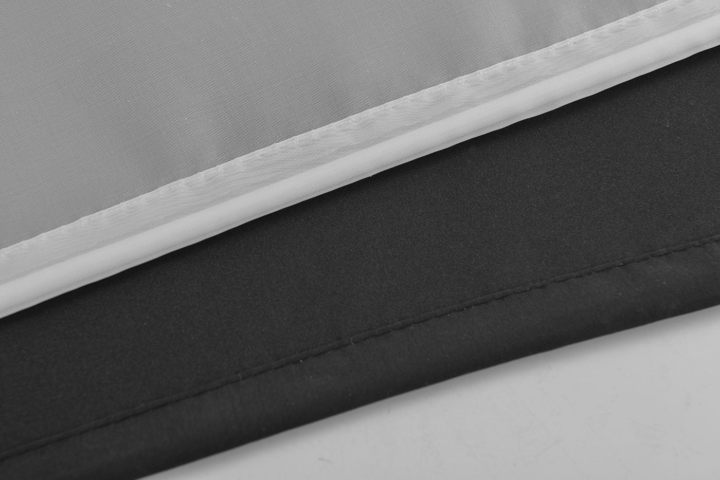 Doppel Raffrollo Palma Microsatin matt Voile Faltgardinen Faltrollo Schlaufenrollo mit Universalgardinenband 20410