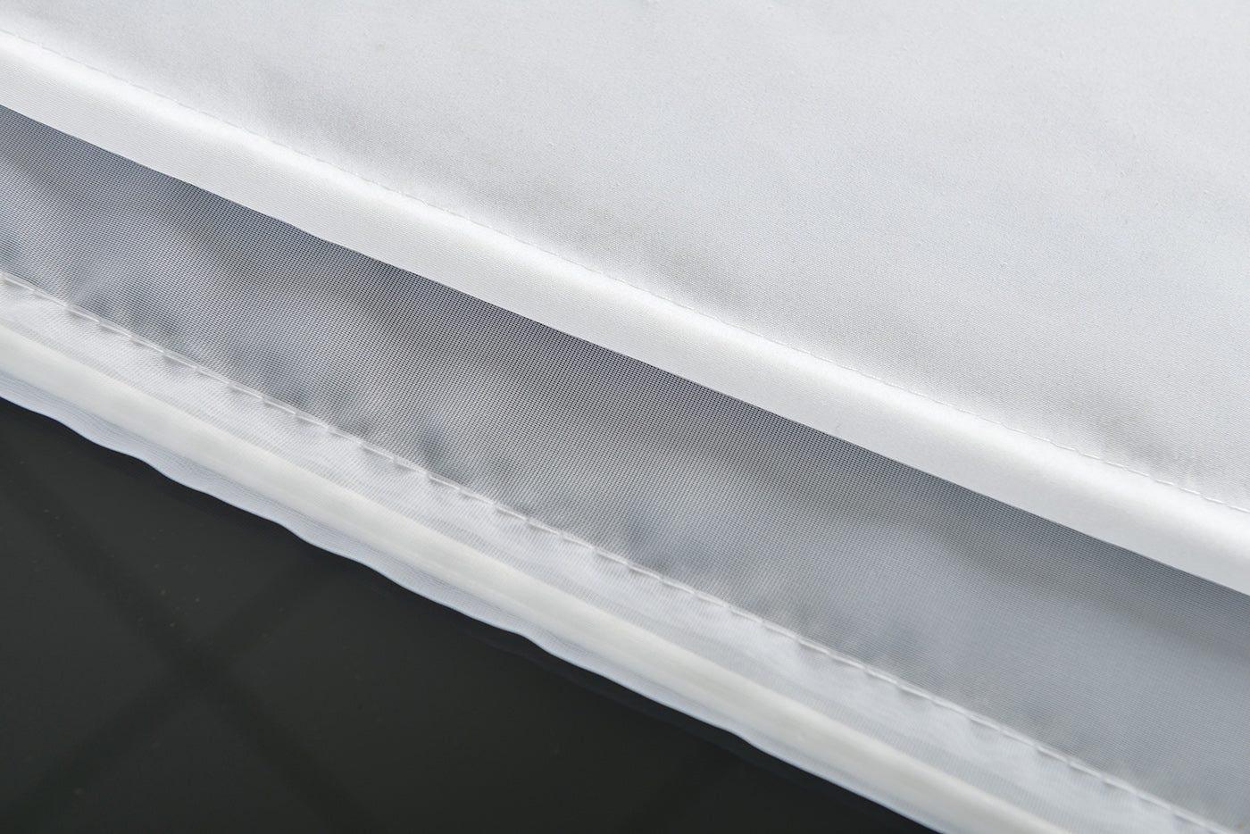 Doppel Raffrollo Palma Microsatin matt Voile Faltgardinen Faltrollo Schlaufenrollo mit Universalgardinenband 20410
