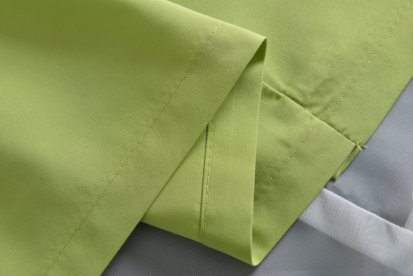 Doppel Raffrollo Palma Microsatin matt Voile Faltgardinen Faltrollo Schlaufenrollo mit Universalgardinenband 20410