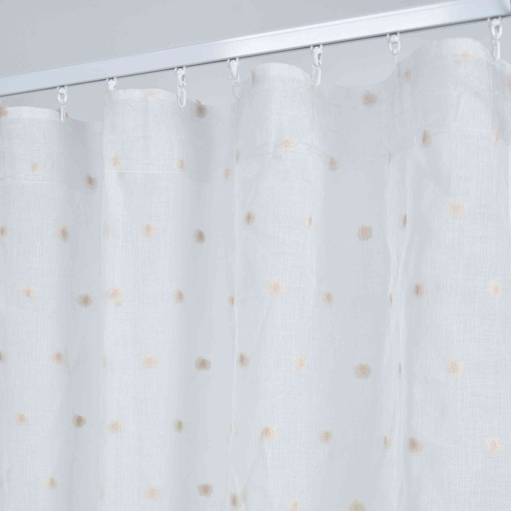 2er Set Gardine »VALENCIA« Multiband Aufhängung Scherli Transparent Leinen-Optik 2023400-408S-2