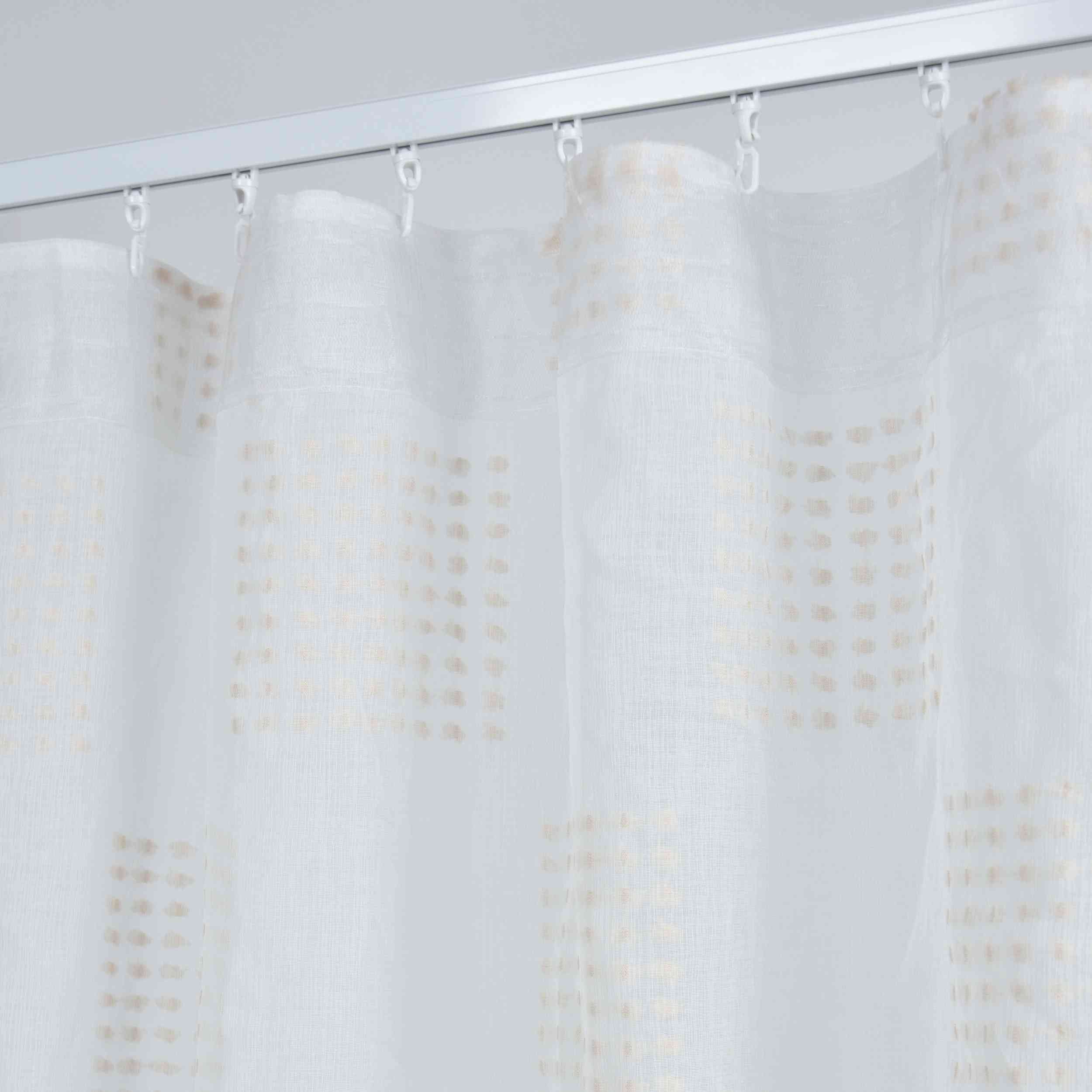 2er Set Gardine »VALENCIA« Multiband Aufhängung Scherli Transparent Leinen-Optik 2023400-408S-2