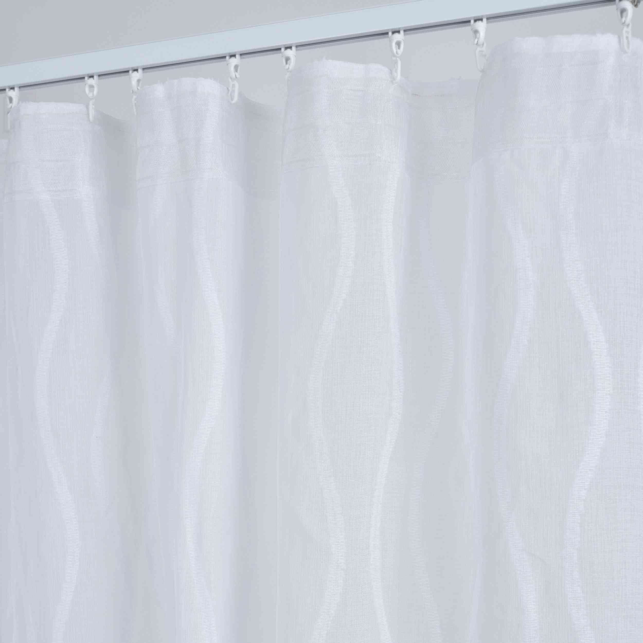 2er Set Gardine »VALENCIA« Multiband Aufhängung Scherli Transparent Leinen-Optik 2023400-408S-2