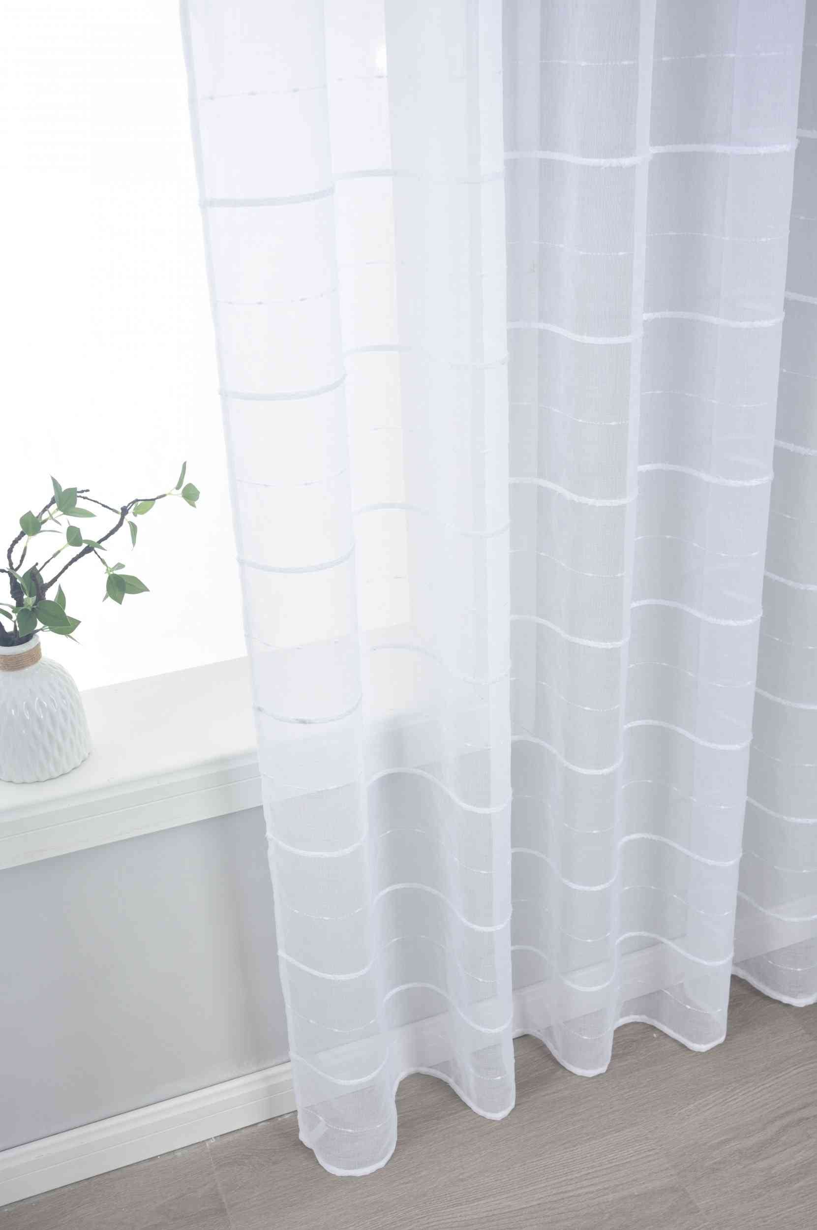 2er Set Gardine »VALENCIA« Multiband Aufhängung Scherli Transparent Leinen-Optik 2023400-408S-2