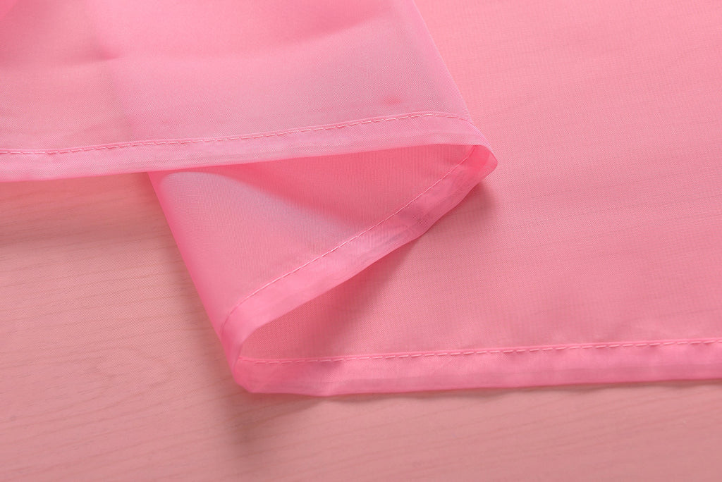 2er-Pack Ösen Gardinen Transparent Vorhang Set Wohnzimmer Voile Ösenvorhang Bleibandabschluß 203322