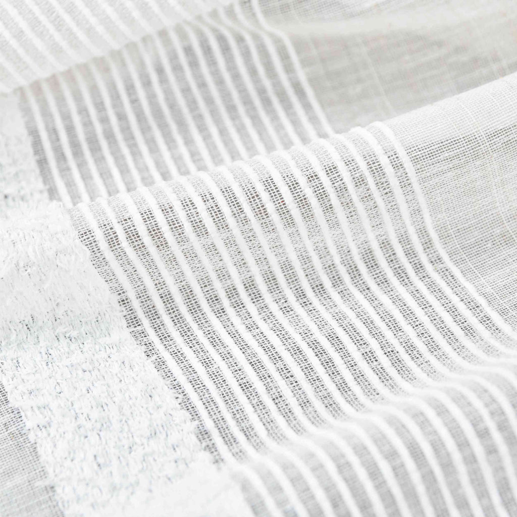 2er Set Halbtransparente Gardine mit Ösen HxB 245x140 cm Natur Meliert »Halle« Chenille Leinenbindung Lichtdurchlässig Halbtransparent 202480-2