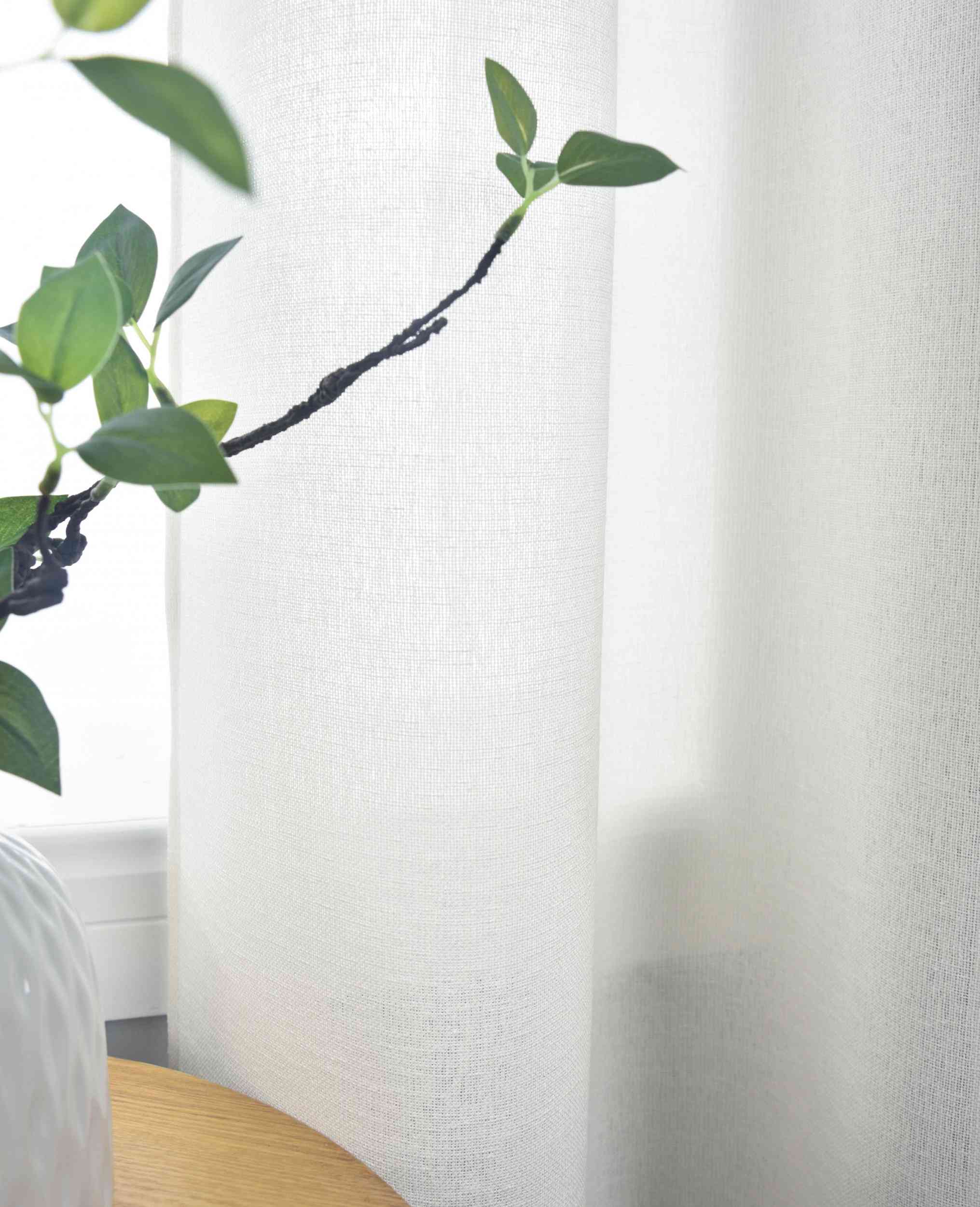 Halbtransparente Gardine mit Ösen »Leipzig« Kettenmuster lichtdurchlässig elegante Struktur  202450