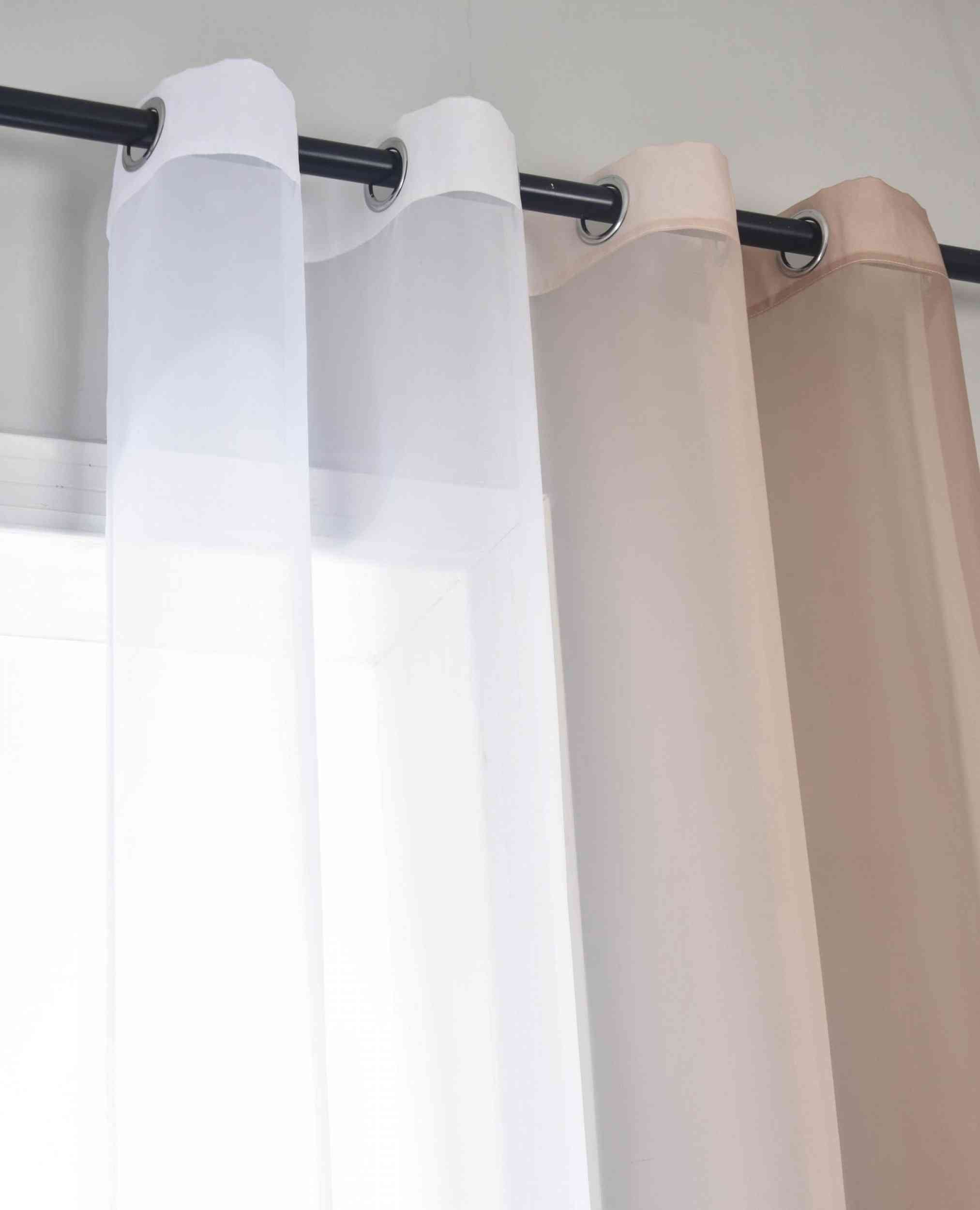 2er Pack Gardinen Vertikal Farbverlauf Druck Transparent »Modena« mit Ösen und Raffhalter, Vorhang, Dekoschal 10000183