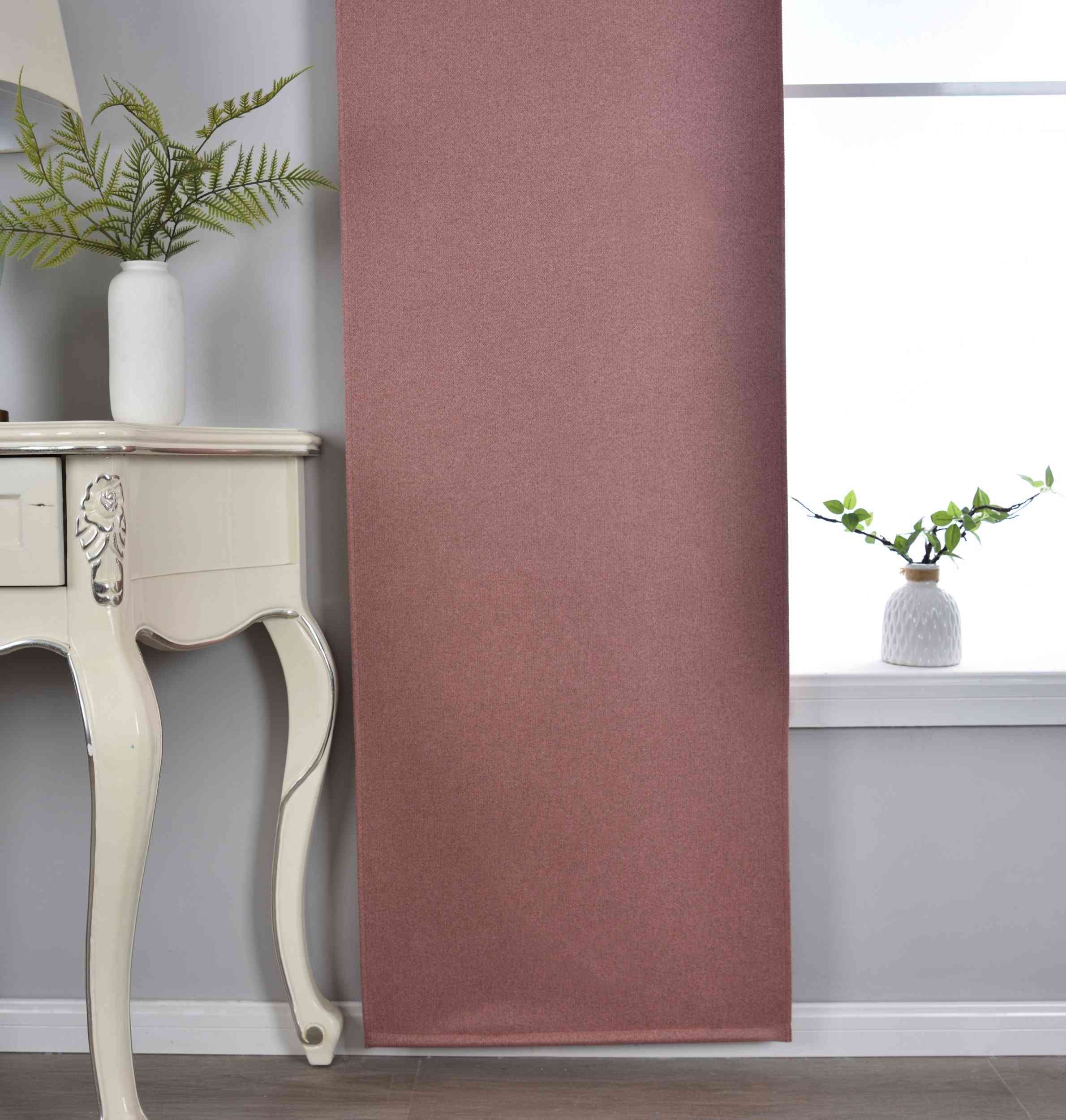 2er Set Flächenvorhänge mit Paneelwagen 100% Verdunkelung Blackout »München Dark« Paneelwagen Dreischichtige Bindung 202410P-2