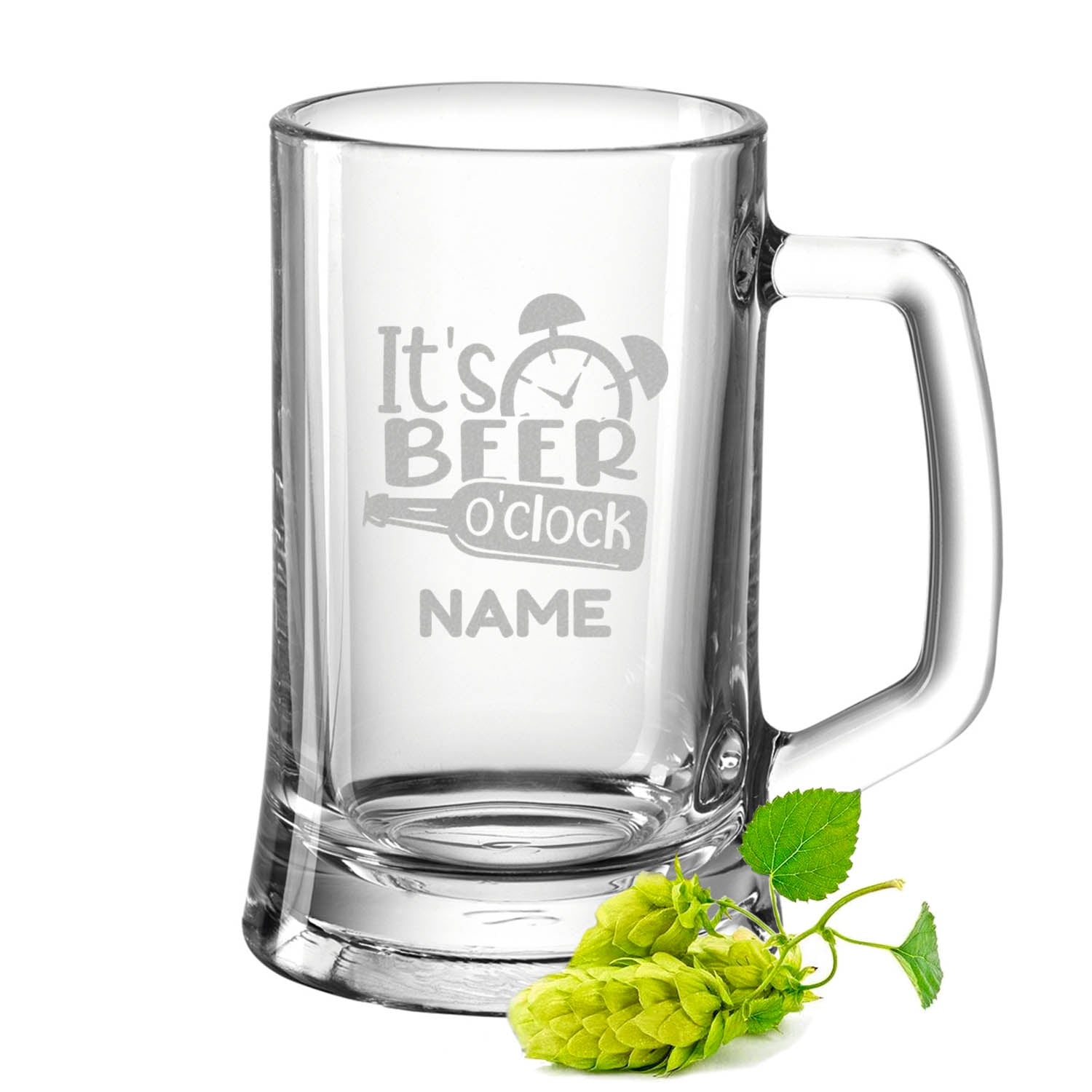Montana Bierkrug mit Gravur "It's beer o'clock"