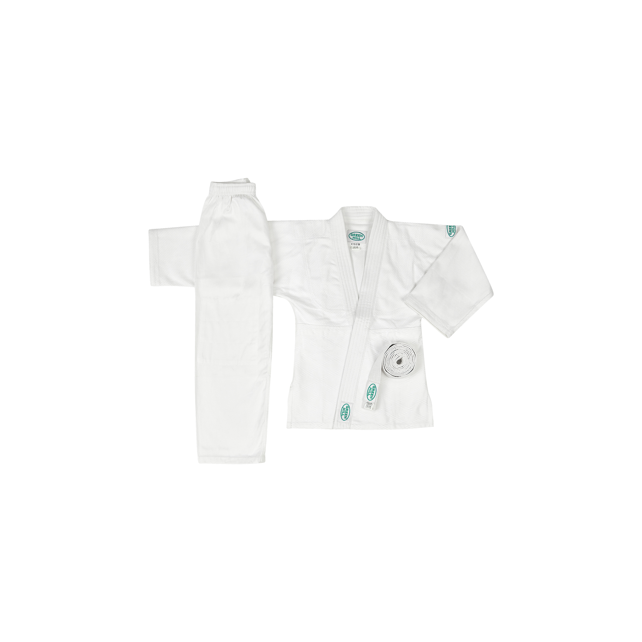 Green Hill Judoanzug CLUB 450 g/m² rundes Logo