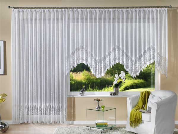 Jacquard Bogen Store Gardine »ROSENDAHL«, fertig genäht mit Kräuselband, pflegeleicht 13114