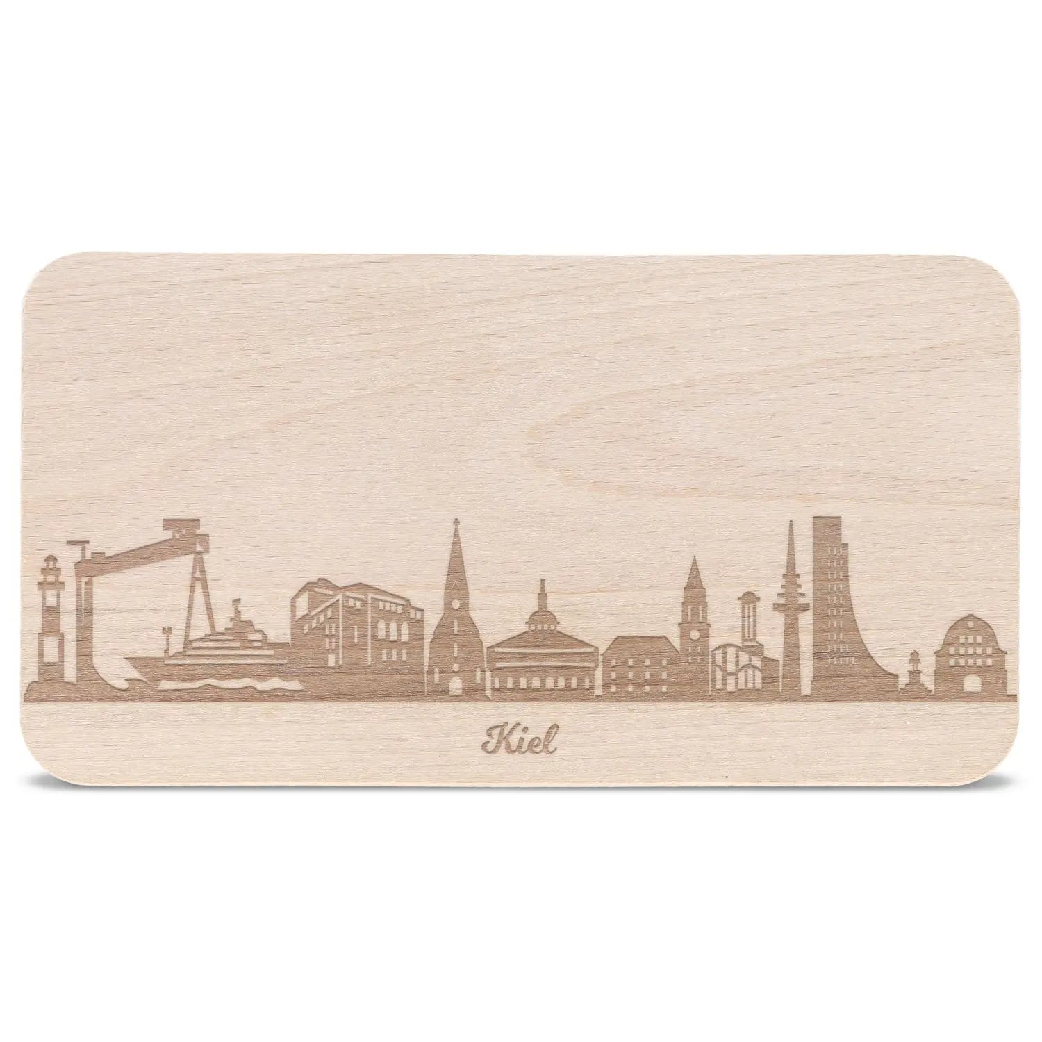 Frühstücksbrettchen Skyline Kiel