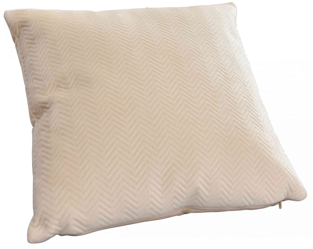 Kissen Dekokissen Jacquard »GRETA« mit Fischgrät-Design pflegeleicht Reißverschluss weiche 320g Füllung - Vielfältige Farbauswahl 2023510