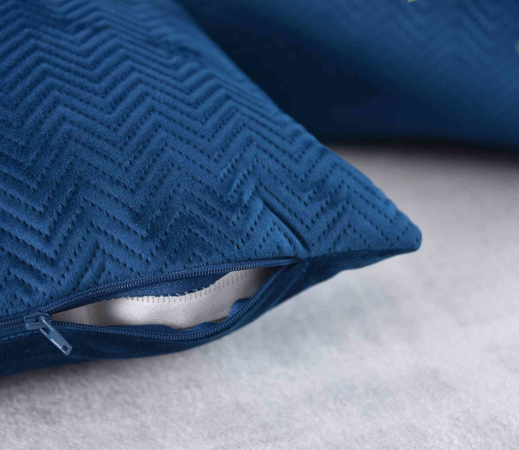 Kissen Dekokissen Jacquard »GRETA« mit Fischgrät-Design pflegeleicht Reißverschluss weiche 320g Füllung - Vielfältige Farbauswahl 2023510