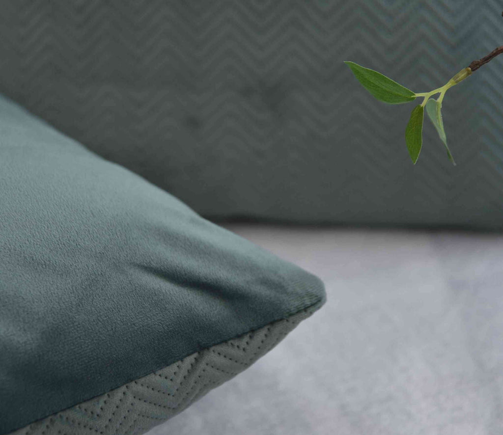 Kissen Dekokissen Jacquard »GRETA« mit Fischgrät-Design pflegeleicht Reißverschluss weiche 320g Füllung - Vielfältige Farbauswahl 2023510