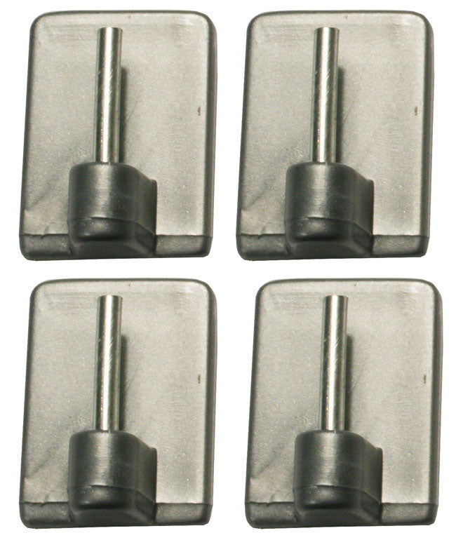 Klebeplatten für Vitragestangen, 4 Stück  121