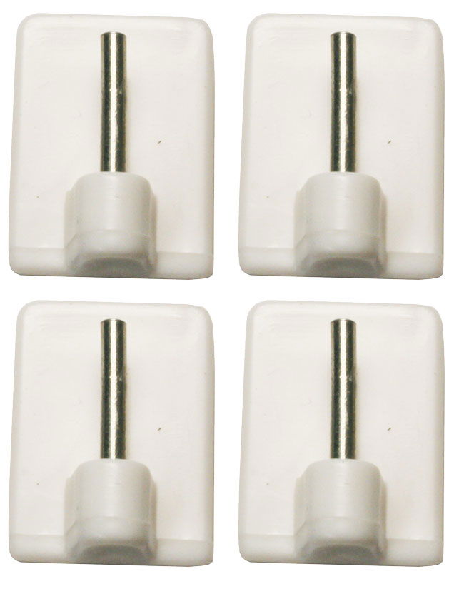 Klebeplatten für Vitragestangen, 4 Stück  121