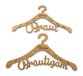 Kleiderbügel "Braut & Bräutigam" mit Gravur